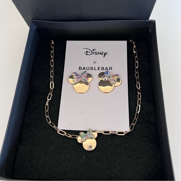 Baublebar x Disney Minnie Mouse earrings and necklace set - Picture 9 of 10